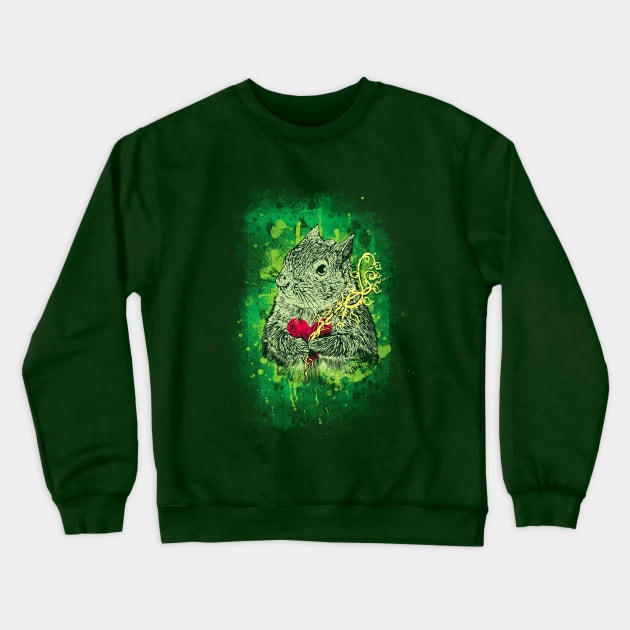 Love Hamster Crewneck Sweatshirt by barmalisiRTB